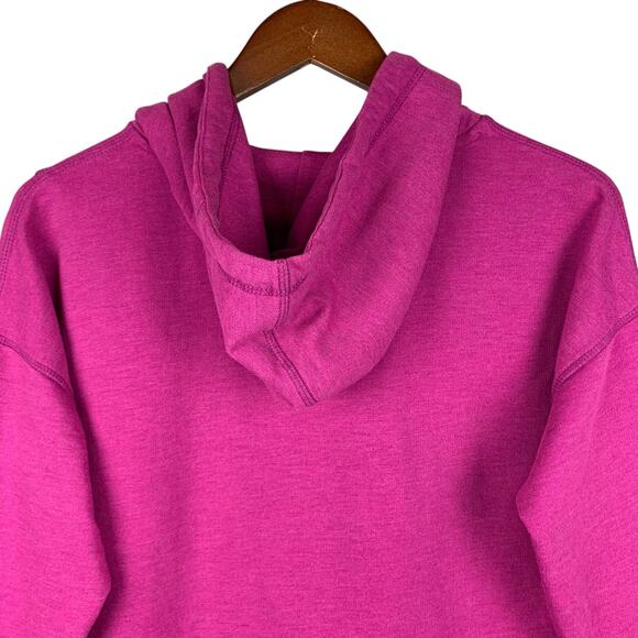 Soft Surroundings Soho Hoodie Hooded Tunic Pullover Pink Pocket Women's M - Picture 7 of 8